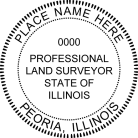Illinois Land Surveyor Seal Trodat Stamp
